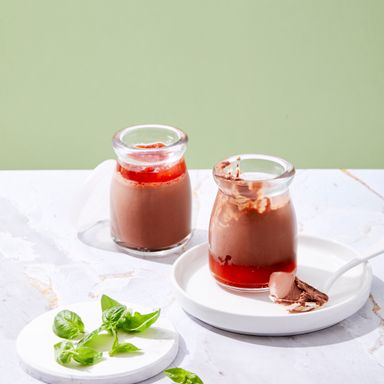 바질 초콜릿 푸딩